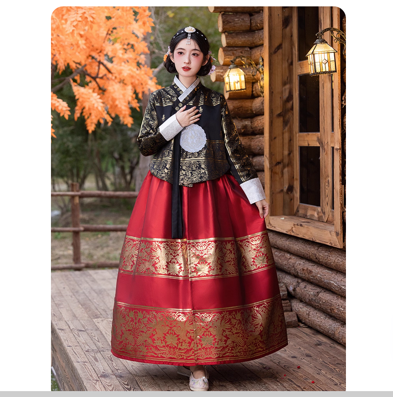 Korean Lifestyle & Kids Boutique - Ethnic style retro Hanbok temperament slimming