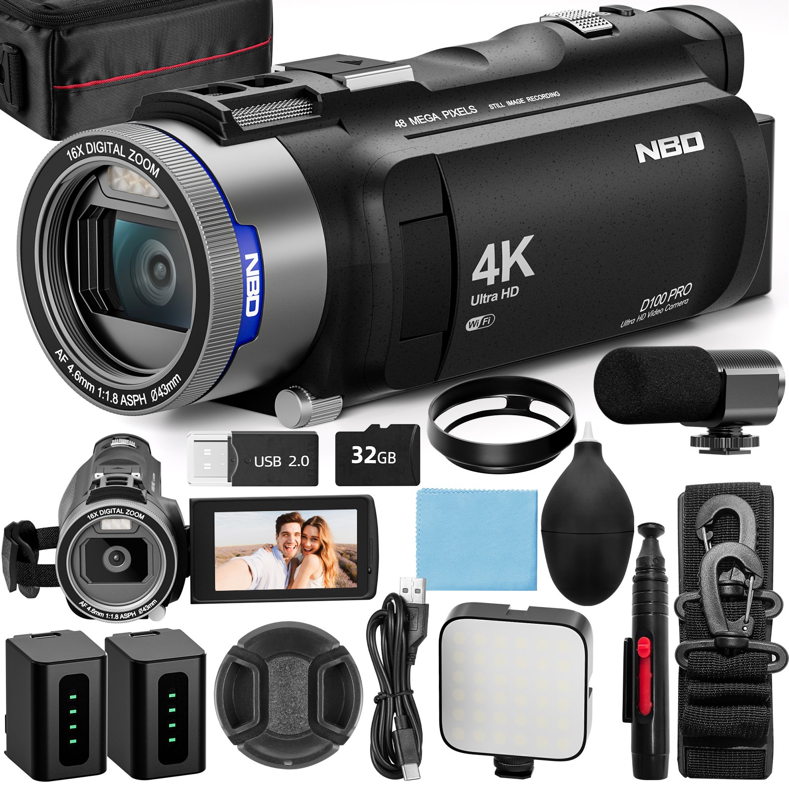 Korean Lifestyle & Kids Boutique - NBD 4K HD&48MP Camcorder Video Camera