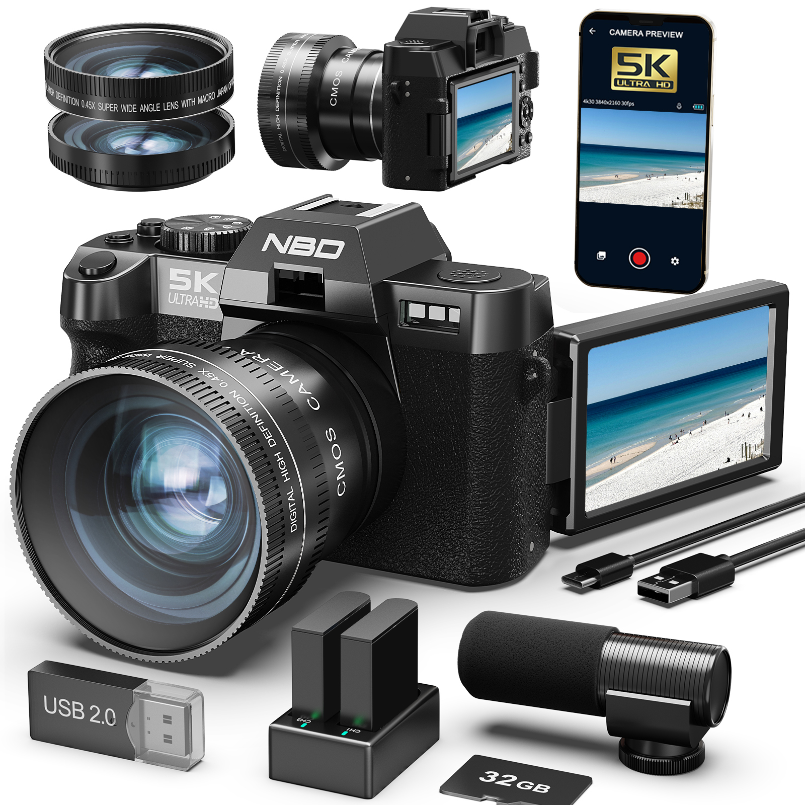 NBD Digital Cameras 5K&48MP Ph - Korean Lifestyle & Kids Boutique ulasan dan harga