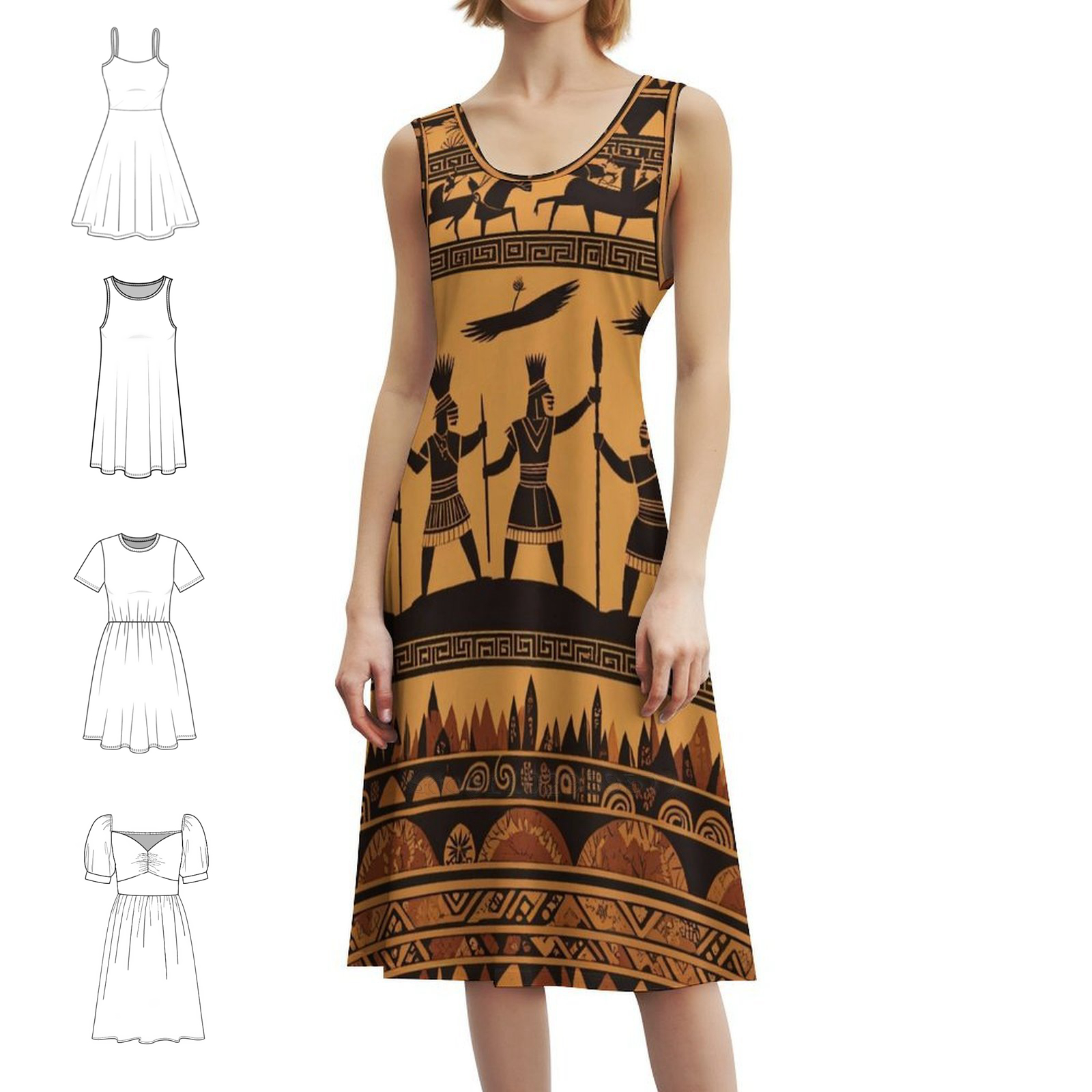 Ancient Life Korean Style Dres - Korean Women Lifestyle ulasan dan harga