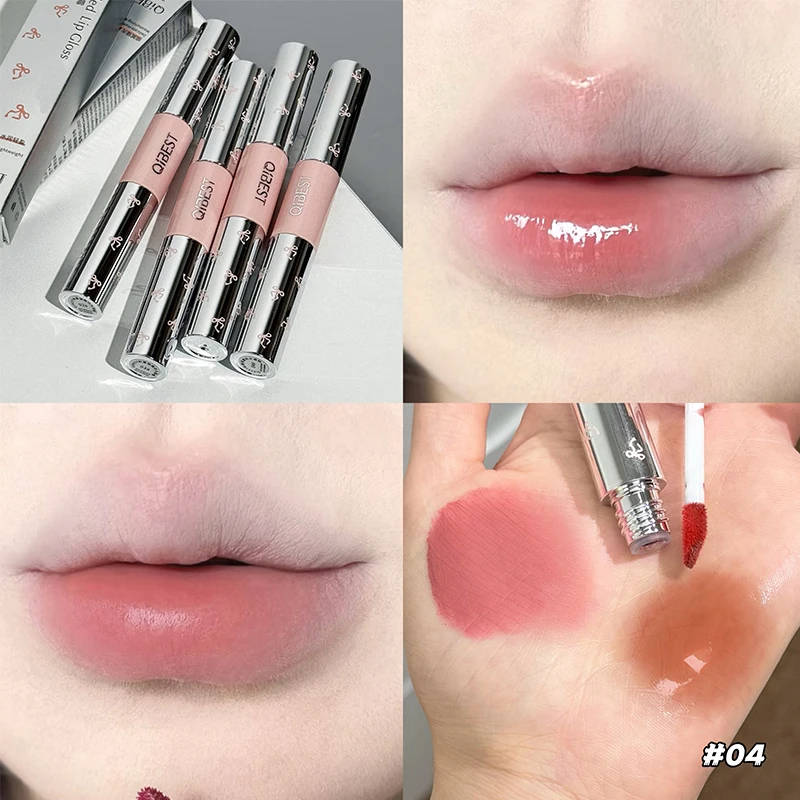 QIBEST Double Head Matte Velve - Lip Tint Korean ulasan dan harga