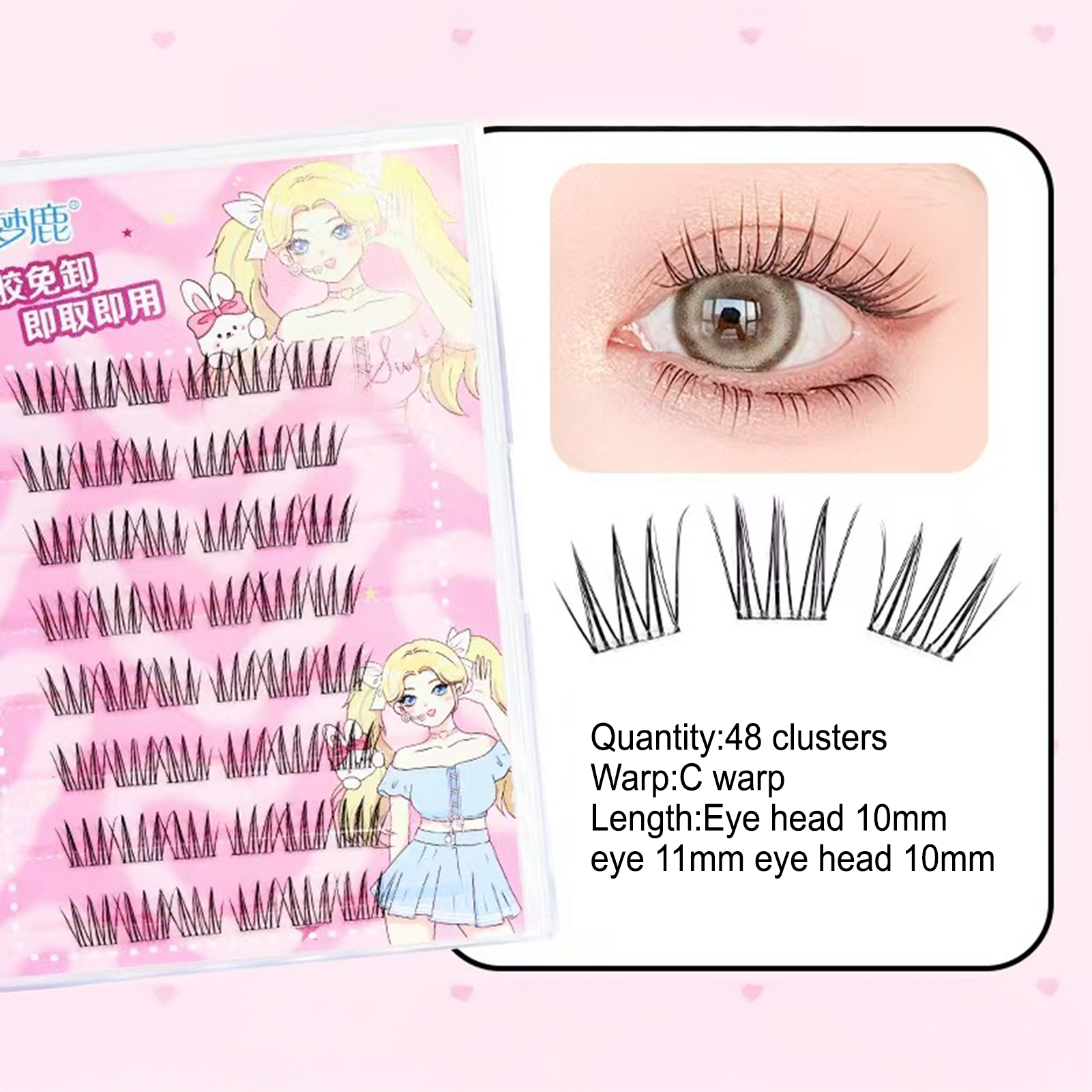 Women DIY Curling Eyelash Clus - Korean Women Lifestyle ulasan dan harga