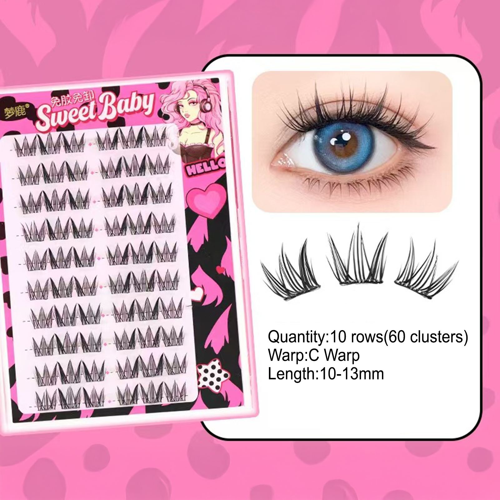 Women DIY Curling Eyelash Clus - Korean Women Lifestyle ulasan dan harga