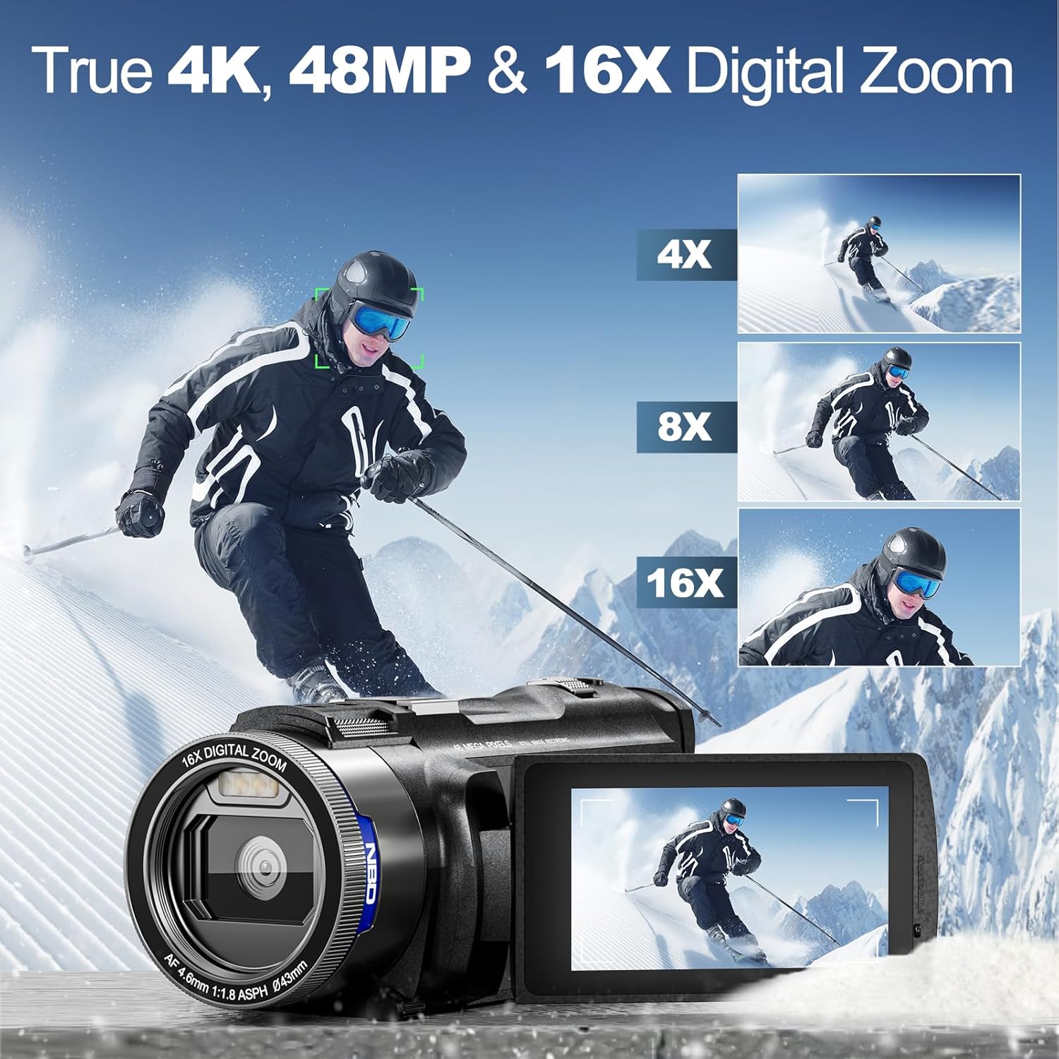 NBD 4K HD&48MP Camcorder Video - Korean Lifestyle & Kids Boutique ulasan dan harga