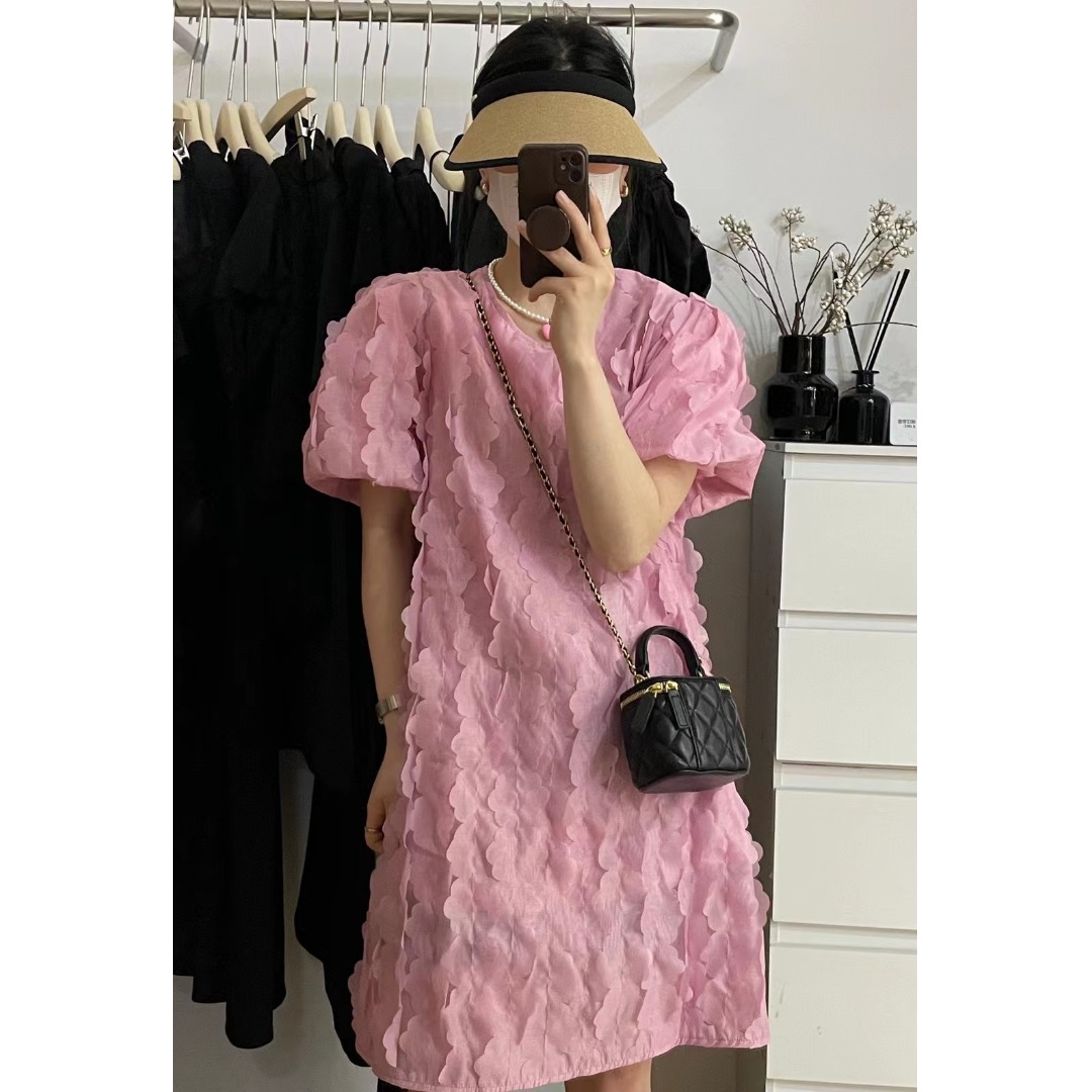 Floral Bubble Sleeve Dress Kor - Korean Lifestyle & Kids Boutique ulasan dan harga