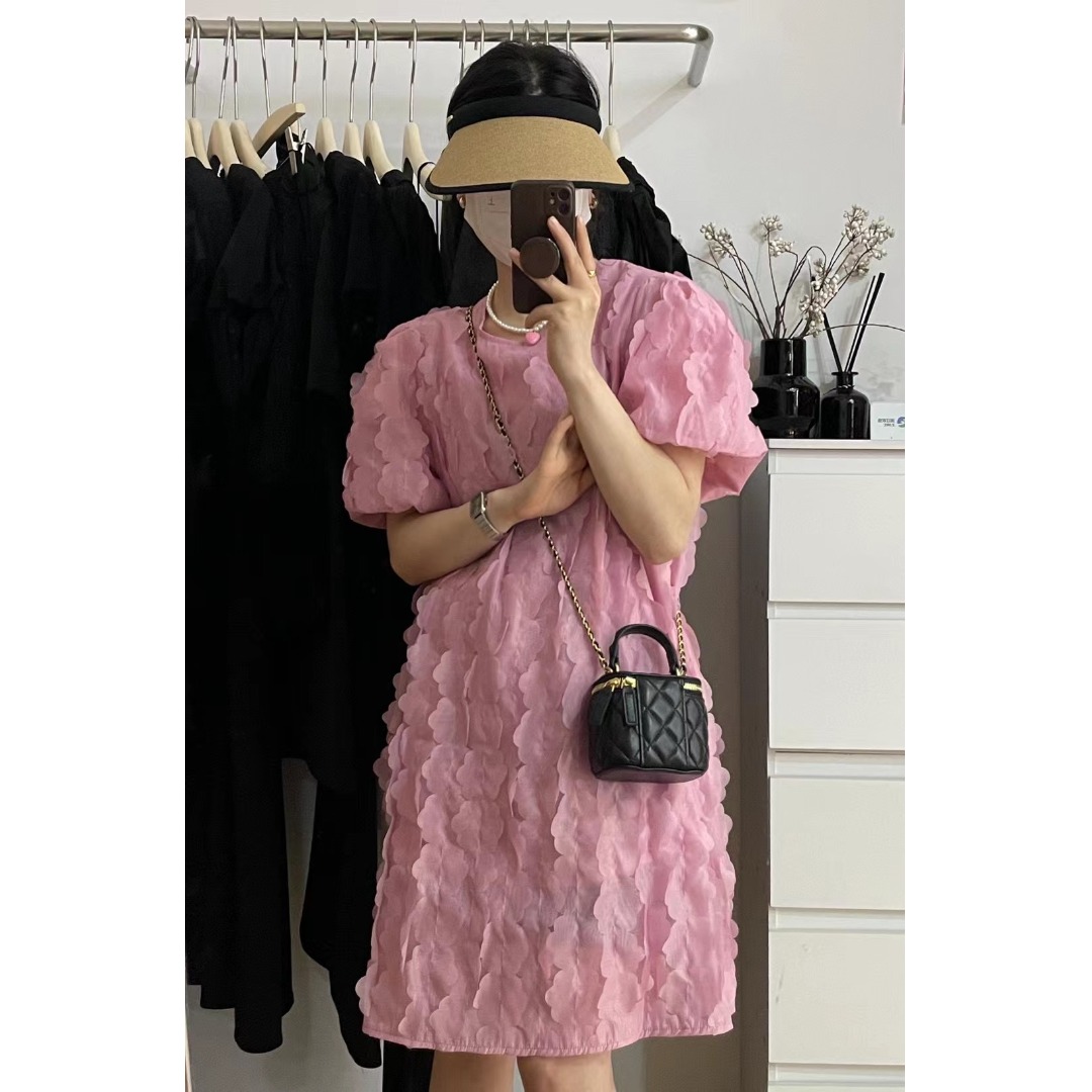 Floral Bubble Sleeve Dress Kor - Korean Lifestyle & Kids Boutique ulasan dan harga