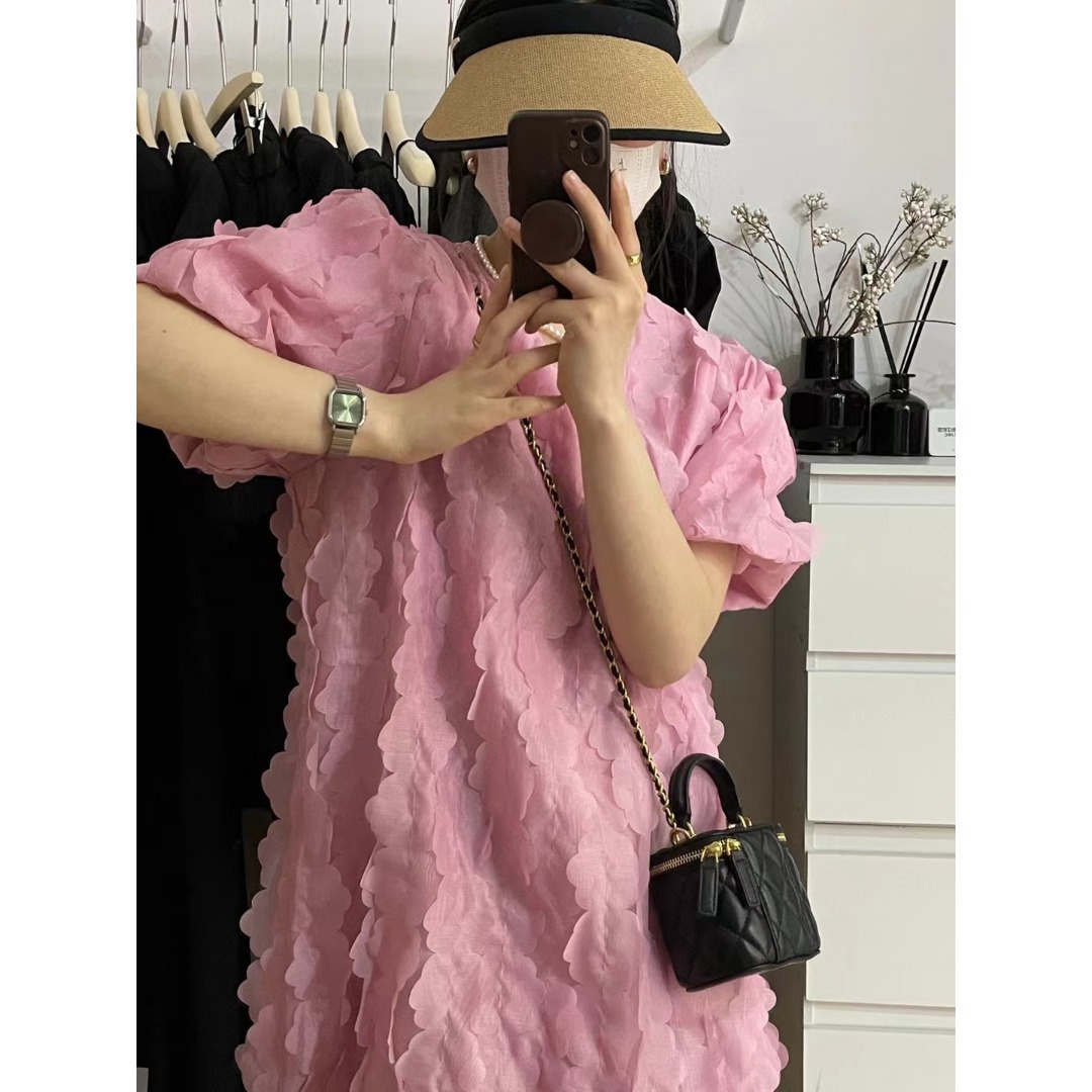 Floral Bubble Sleeve Dress Kor - Korean Lifestyle & Kids Boutique ulasan dan harga